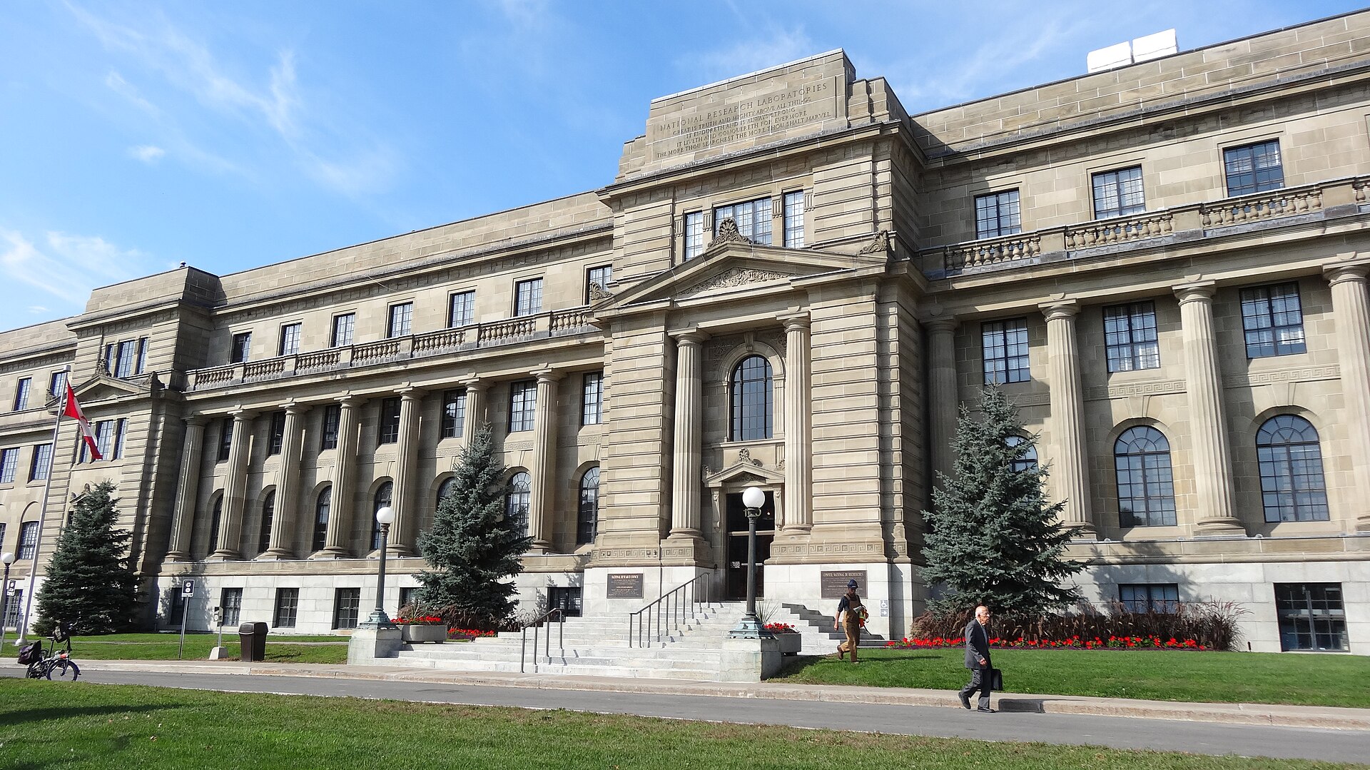 The National Research Laboratories building at 100 Sussex Drive in Ottawa, home of the National Research Council of Canada.